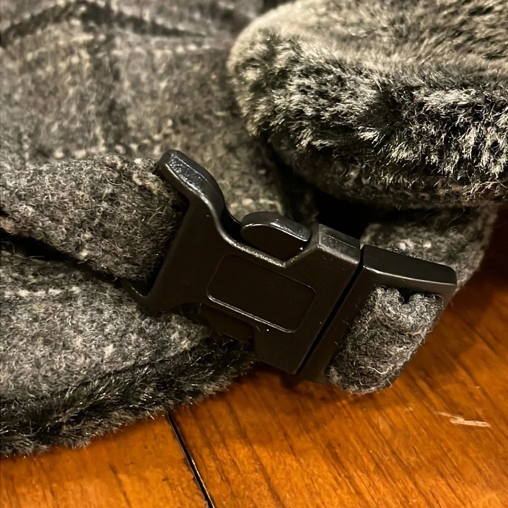 Stetson Winter Trapper Earflap Hat Cap plaid check grey Hunting Mens Size Large